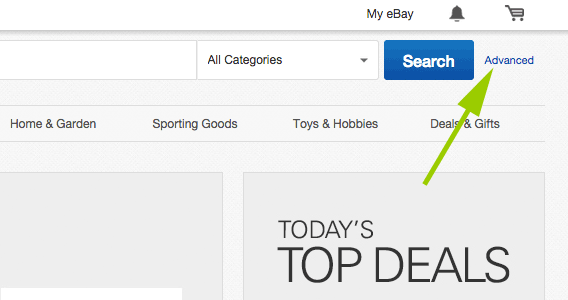 Click on the 'Advanced' link next to most search boxes