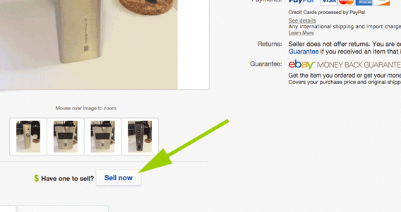 Clicking the link will pre-fill some item information for you